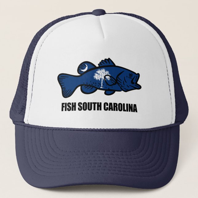 Fish South Carolina Trucker Hat (Front)