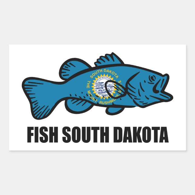 Fish South Dakota Sticker (Front)
