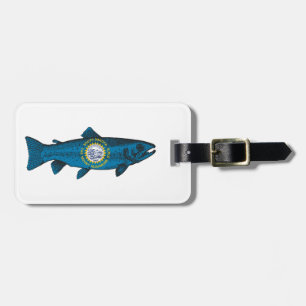 Fish South Dakota Trout Luggage Tag