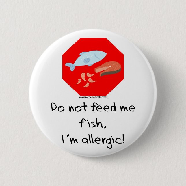 Fish Stop 2 Inch Round Button (Front)