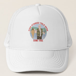 Fish stories told here some true trucker hat