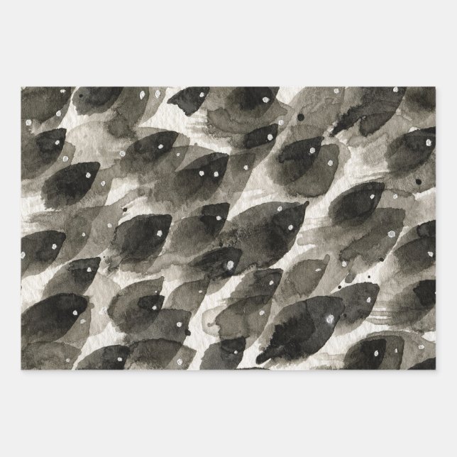 Fish Storm Wrapping Paper Sheet (Front)