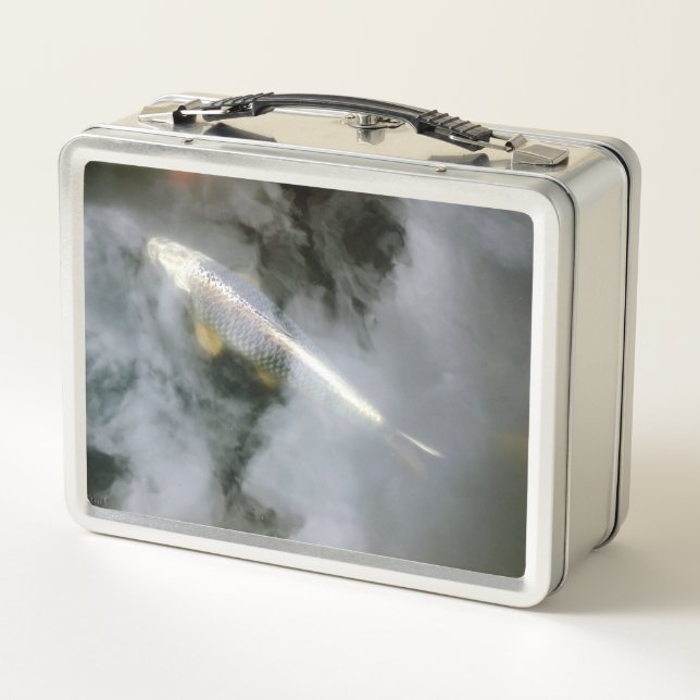 Fish Swimming Metal Lunch Box (Back)