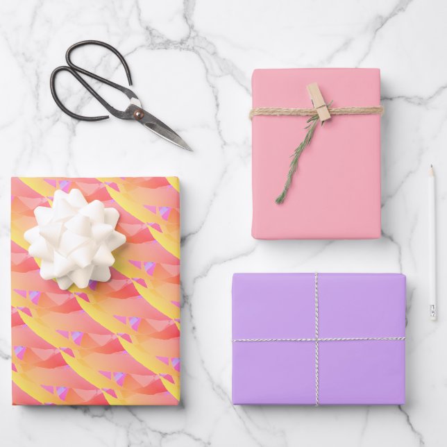 Fish Tail Sunset  Wrapping Paper Sheets (Front)