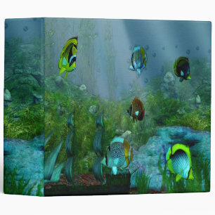 Fish Tank Aquarium Art Binder