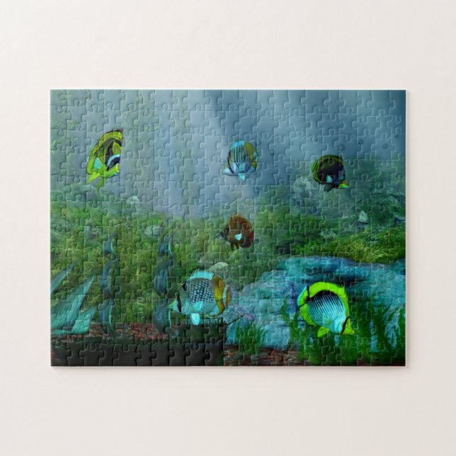 Fish Tank Aquarium Art Jigsaw Puzzle (Horizontal)