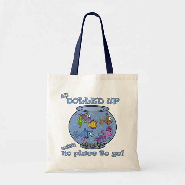 Fish Tank Dolled Up Tote Bag (Front)