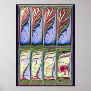 Fish Tank Fractal Poster