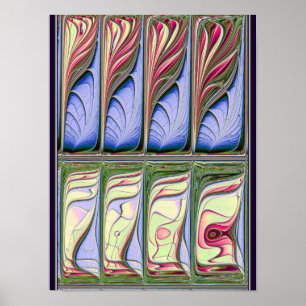 Fish Tank Fractal Poster