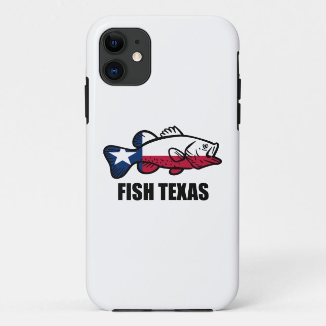 Fish Texas Case-Mate iPhone Case (Back)