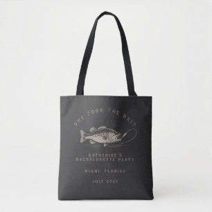 Fish Themed Custom Fishing Bachelorette Party Tote Bag