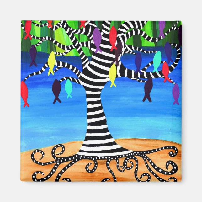 FISH TREE MAGNET (Front)