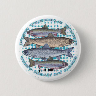 Fish Tremble  pin button