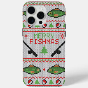 Fish Ugly Christmas Sweater iPhone 15 Pro Max Case