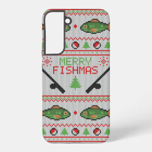 Fish Ugly Christmas Sweater Samsung Galaxy Case