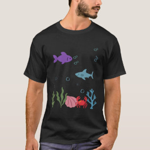 Fish Underwater Kids Shark Ocean T-Shirt