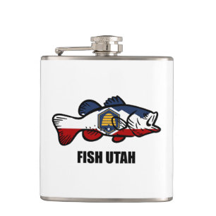 Fish Utah Hip Flask