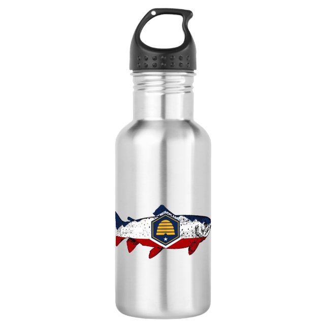 Fish Utah Trout 532 Ml Water Bottle (Front)