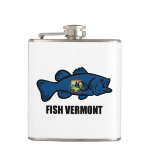 Fish Vermont Hip Flask