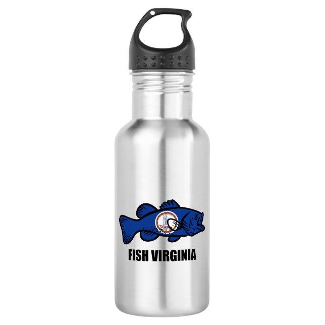Fish Virginia 532 Ml Water Bottle (Front)