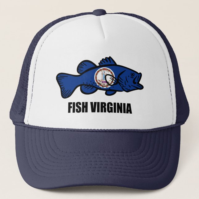 Fish Virginia Trucker Hat (Front)