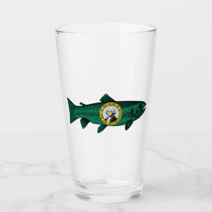 Fish Washington State Trout Glass