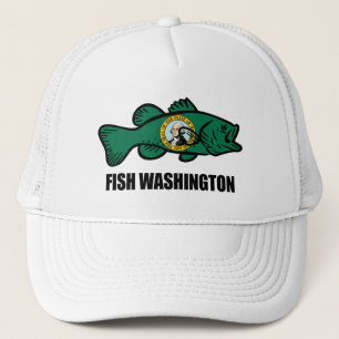 Fish Washington State Trucker Hat