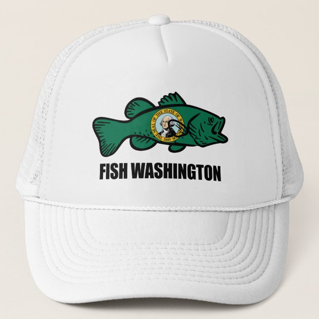 Fish Washington State Trucker Hat (Front)
