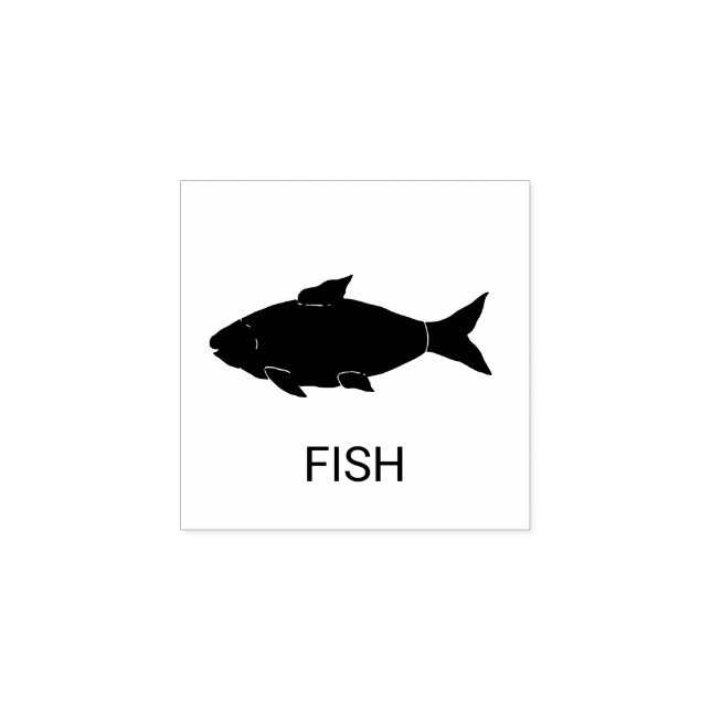 Fish Wedding Meal Choice Rubber Stamp (Imprint)