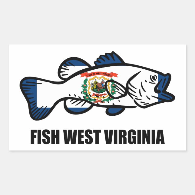 Fish West Virginia Sticker (Front)