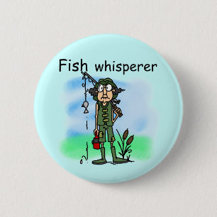 Fish Whisperer 2 Inch Round Button