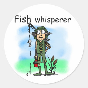 Fish Whisperer Classic Round Sticker