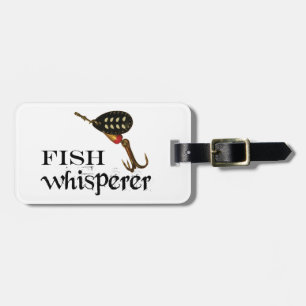 Fish Whisperer Fishing Lure Luggage Tag