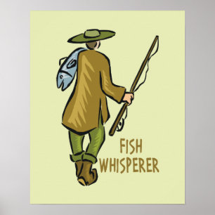 Fish Whisperer Fishing Poster