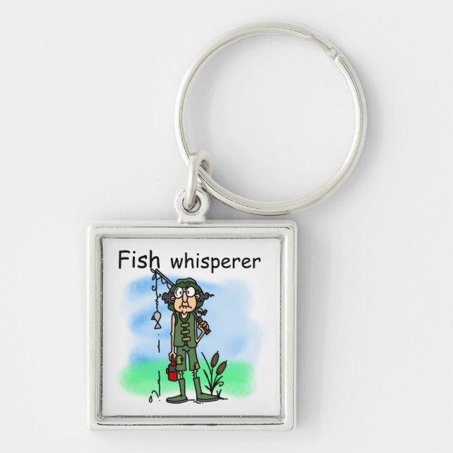 Fish Whisperer Keychain (Front)