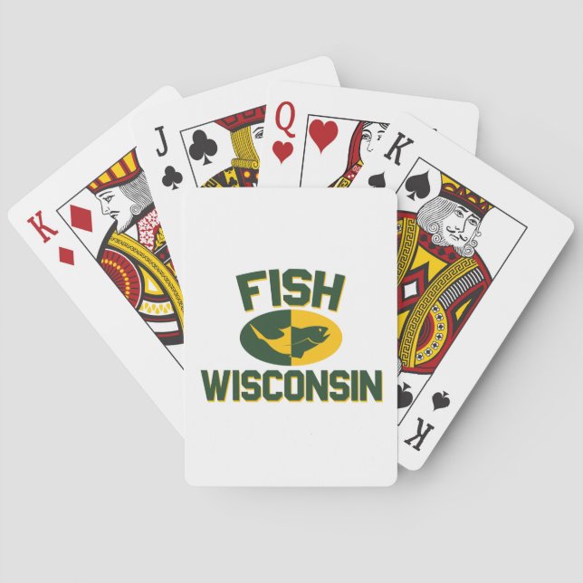 Fish Wisconsin Playing Cards (Back)