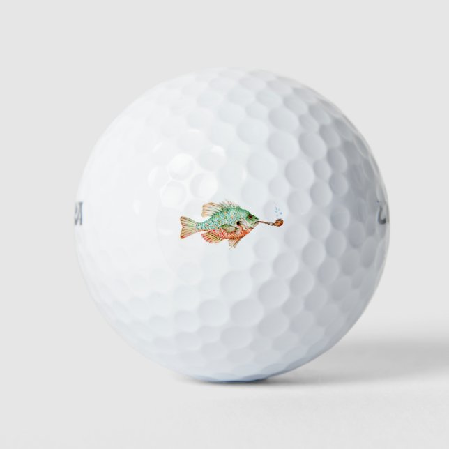 Fish with a Pipe Golf Balls (Front)