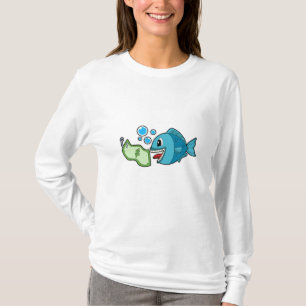 Fish with Bank note T-Shirt