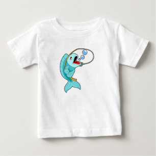 Fish with Fishing rod Baby T-Shirt