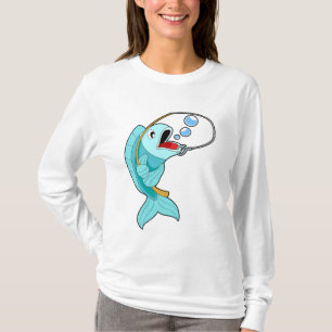 Fish with Fishing rod T-Shirt