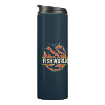 Fish World Retro Flying Fish Parody Vintage Graphi