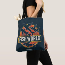 Fish World Retro Flying Fish Parody Vintage Graphi