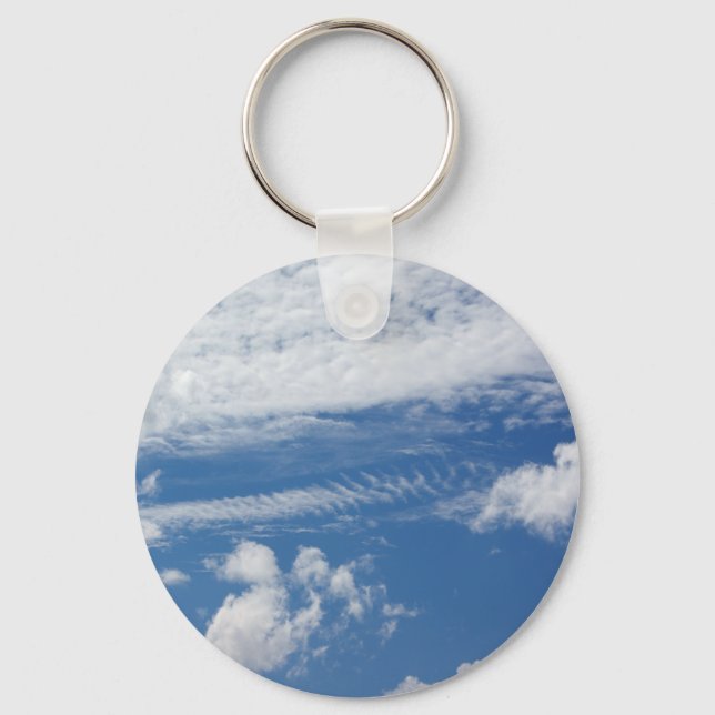 Fishbone Cloud Keychain (Front)