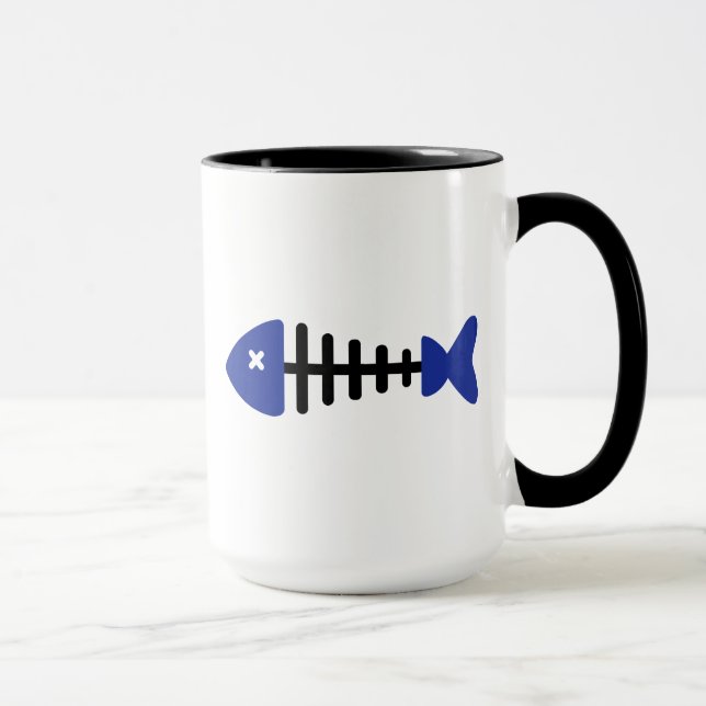 Fishbone Fish Mug (Right)