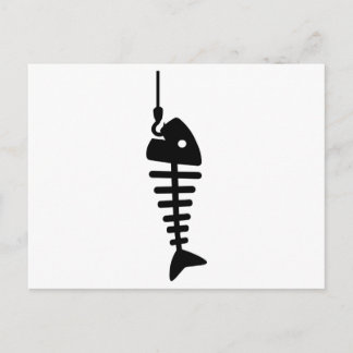 Fishbone hook postcard