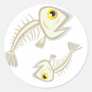 FishBones, FishBones Classic Round Sticker