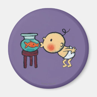 Fishbowl Kisses Orange Goldfish Magnet