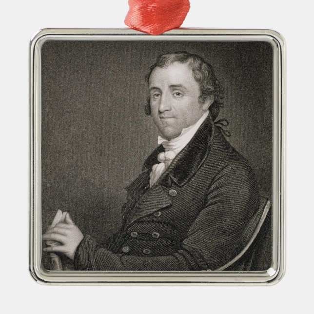 Fisher Ames, engraved by John Francis Eugene Prud' Metal Ornament (Front)