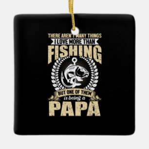 Fisher Art I Love More Than Fishsing Ceramic Ornament