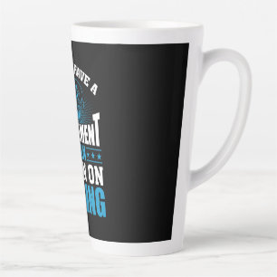 Fisher Art I Plan On Fishing Latte Mug